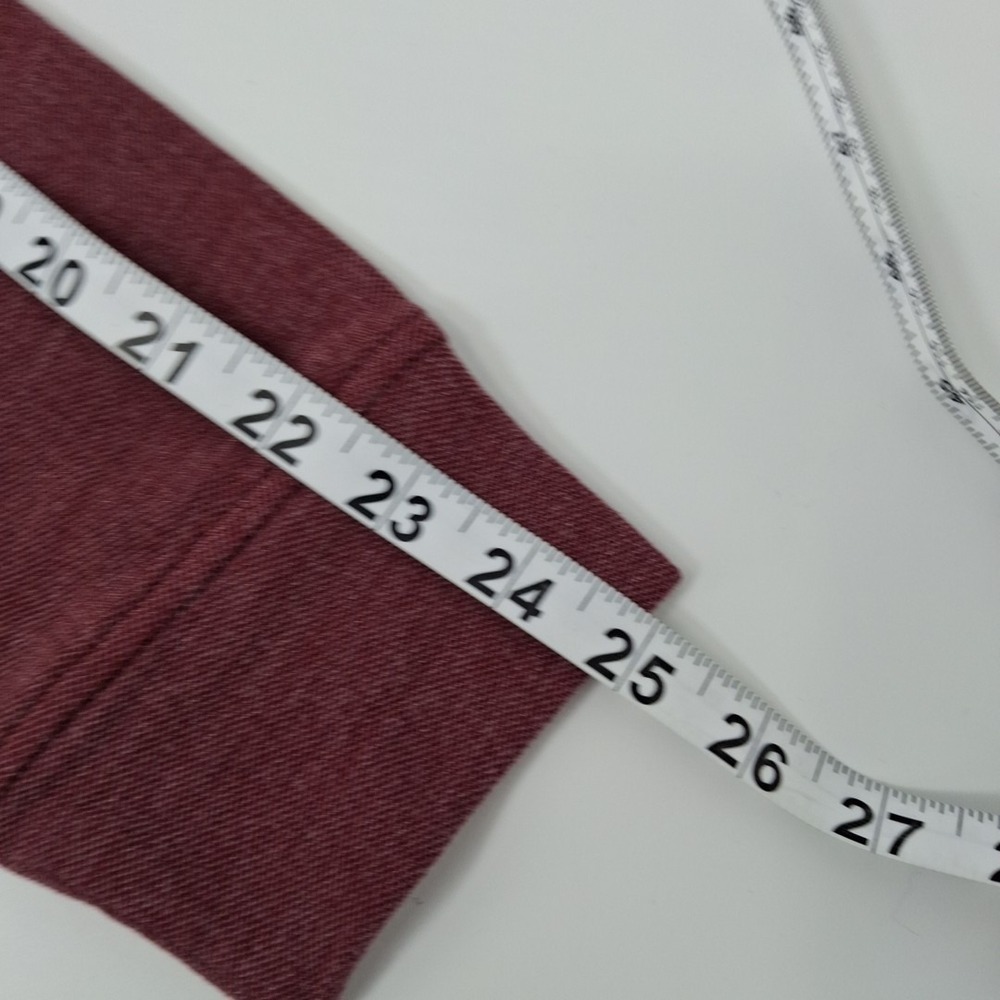 UNTUCKit DAO Polo Shirt Mens Medium Maroon Long Sleeve Heathered Cotton Blend - Picture 15 of 15